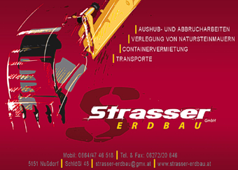 Sponsor: Strasser Erdbau