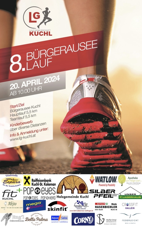 Plakat 8. Bürgerauseelauf 2024